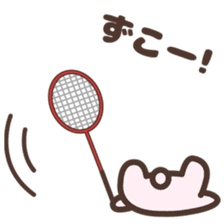 Badminton Rabbit 3 sticker #13606807