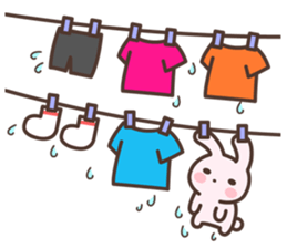 Badminton Rabbit 3 sticker #13606809