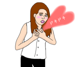 single woman sadistic sticker #13607224