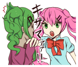 twin angel wings sticker #13608662