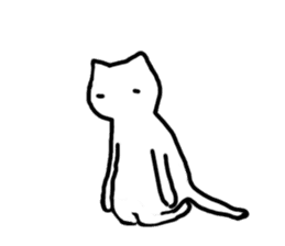 KAWAII lazy cat sticker #13609134