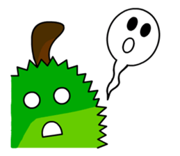 Trian the little durian sticker #13609632