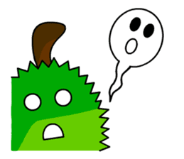 Trian the little durian sticker #13609632