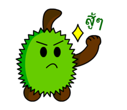 Trian the little durian sticker #13609638