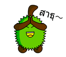 Trian the little durian sticker #13609641