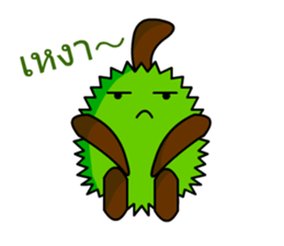 Trian the little durian sticker #13609644