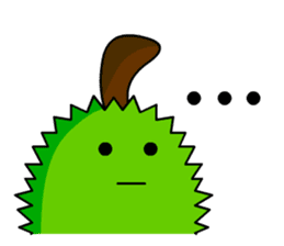 Trian the little durian sticker #13609647