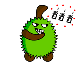 Trian the little durian sticker #13609661