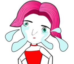 Lady Funny sticker #13610060