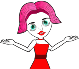 Lady Funny sticker #13610083