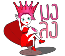 Lady Funny sticker #13610090