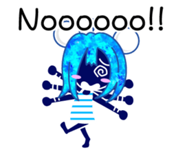 JUST BLUE GIRL (English) sticker #13610096