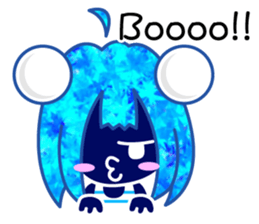 JUST BLUE GIRL (English) sticker #13610097