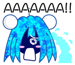 JUST BLUE GIRL (English) sticker #13610103