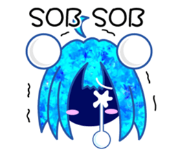 JUST BLUE GIRL (English) sticker #13610106