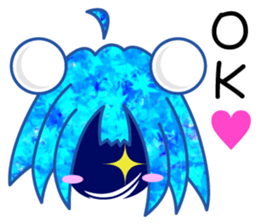 JUST BLUE GIRL (English) sticker #13610109