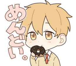 Cheerful high school boys sticker #13610193