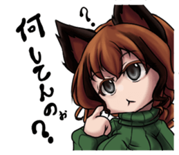 Table Turning Character Girl sticker #13610262