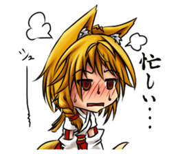 Table Turning Character Girl sticker #13610263