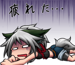 Table Turning Character Girl sticker #13610264