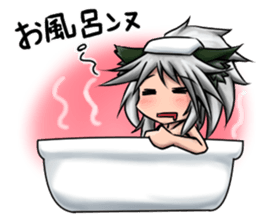 Table Turning Character Girl sticker #13610266