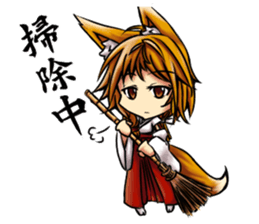 Table Turning Character Girl sticker #13610267