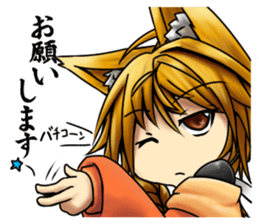 Table Turning Character Girl sticker #13610271