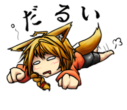 Table Turning Character Girl sticker #13610277