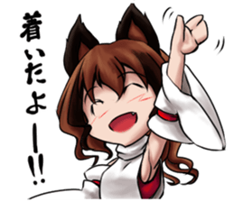 Table Turning Character Girl sticker #13610278