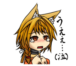 Table Turning Character Girl sticker #13610284