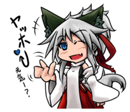 Table Turning Character Girl sticker #13610285