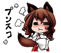 Table Turning Character Girl sticker #13610286