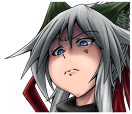 Table Turning Character Girl sticker #13610287