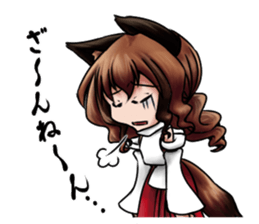 Table Turning Character Girl sticker #13610290