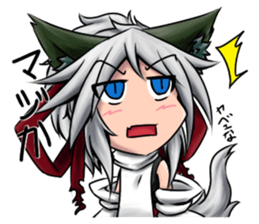 Table Turning Character Girl sticker #13610293