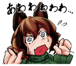 Table Turning Character Girl sticker #13610294