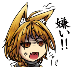 Table Turning Character Girl sticker #13610301