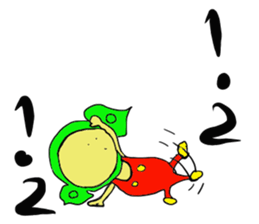 Edamame man one day sticker #13610774