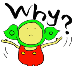 Edamame man one day sticker #13610778