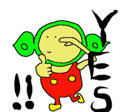 Edamame man one day sticker #13610779