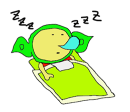 Edamame man one day sticker #13610781