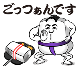 Sumo wrestler rice cake sticker #13610832