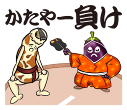 Sumo wrestler rice cake sticker #13610848