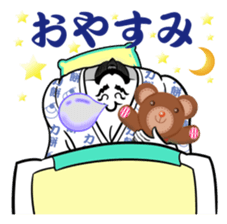 Sumo wrestler rice cake sticker #13610864