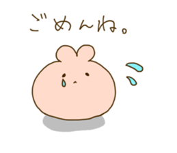 rabbit and broad beans sticker #13610898