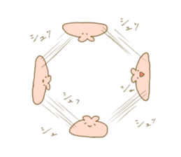 rabbit and broad beans sticker #13610909