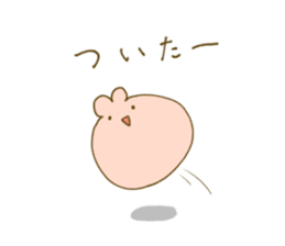 rabbit and broad beans sticker #13610915