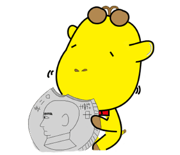 I am a giraffe-Big giraffe . sticker #13611178