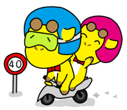 I am a giraffe-Big giraffe . sticker #13611184