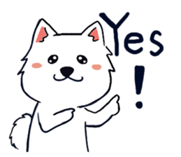 Japanese Spitz-Michael-practical sticker #13611658